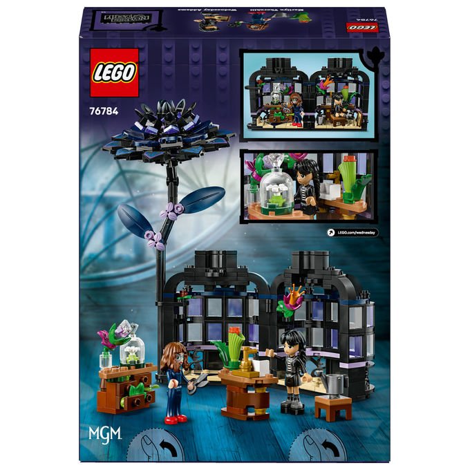 Lego Fiore di Dalia Nera Set da Costruzione Include Minifigure Mercoledì Addams