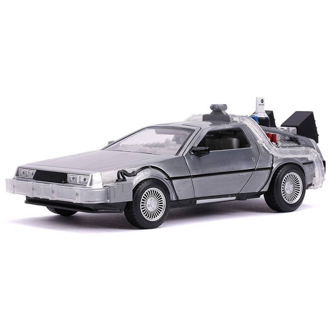 Jada Toys Ritorno al Futuro Parte 2 DeLorean Die-Cast con LED Scala 1-24 20cm
