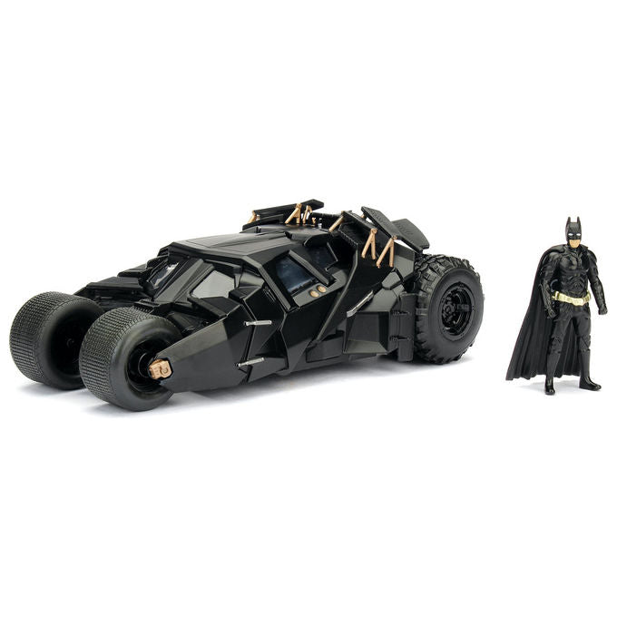 Jada Batmobile The Dark Knight Scala 1:24 con Figura di Batman Metallo pressofuso