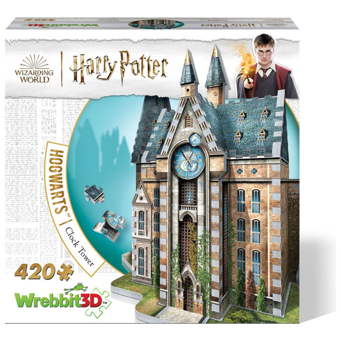 Wrebbit 3D Harry Potter Puzzle 3D Torre dell'Orologio Hogwarts 420 Pezzi
