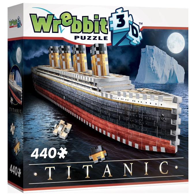 Wrebbit 3D Puzzle 3D Titanic 440 Pezzi Modellismo Nave