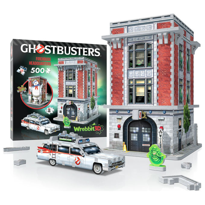 Wrebbit Ghostbusters Puzzle 3D Quartier Generale 500 Pezzi