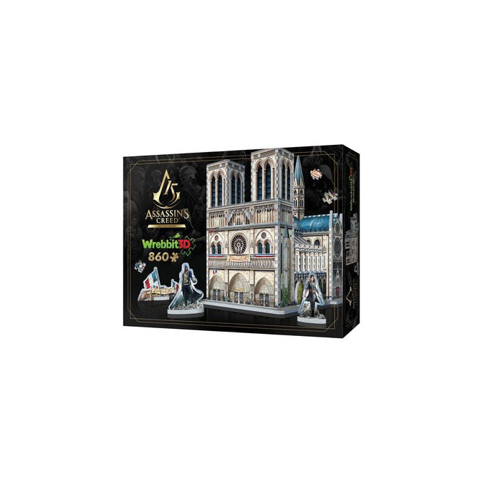 Wrebbit Assassin's Creed Unity Notre-Dame Puzzle 3D da 860 Pezzi
