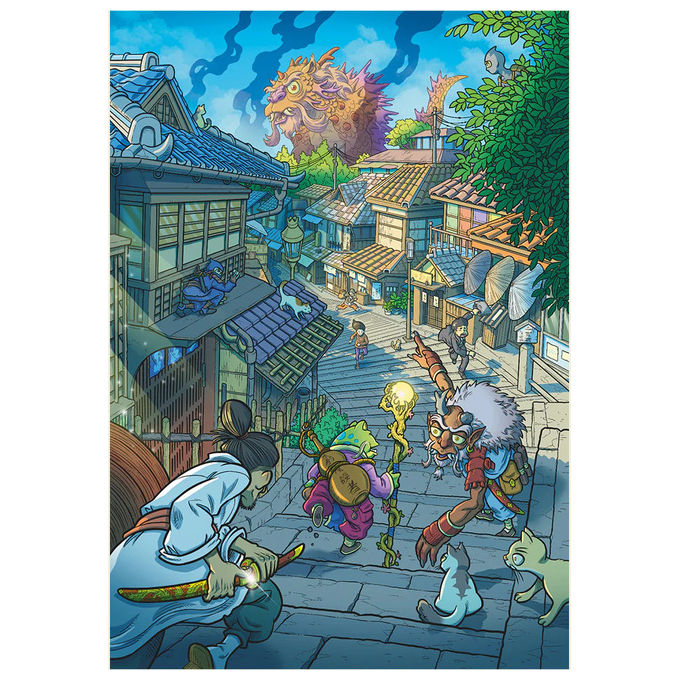 Stopuzzle Puzzle 1000 Pezzi I Guardiani di Kyot Art By Daniele Turturici