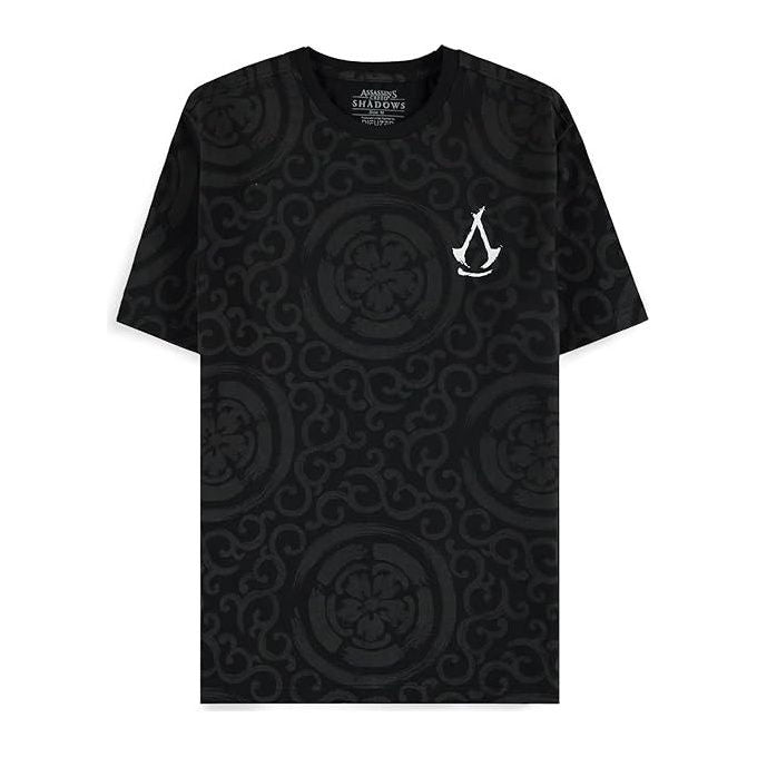 Assassin's Creed T-Shirt Uomo Kanji Clan 100% Cotone Nera