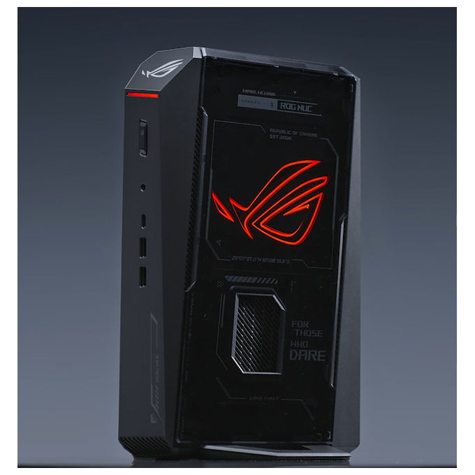 Asus, Mini PC Gaming ROG NUC RNUC15JNK9X389A2, Intel Core Ultra 9 275HX, RTX 5070 Ti, 32GB RAM, 1TB SSD, Nero