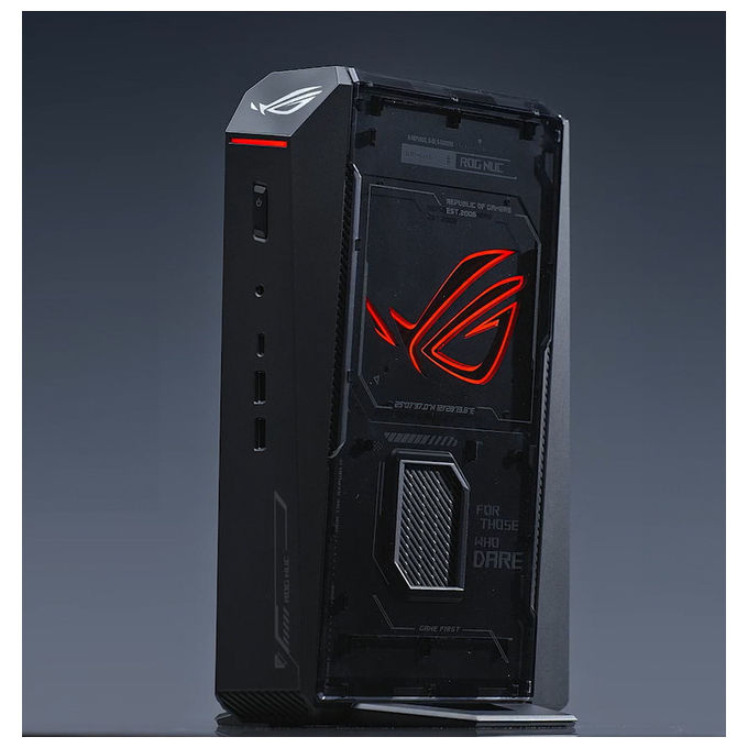 Asus, Mini PC Gaming ROG NUC RNUC15JNK9X389A2, Intel Core Ultra 9 275HX, RTX 5070 Ti, 32GB RAM, 1TB SSD, Nero