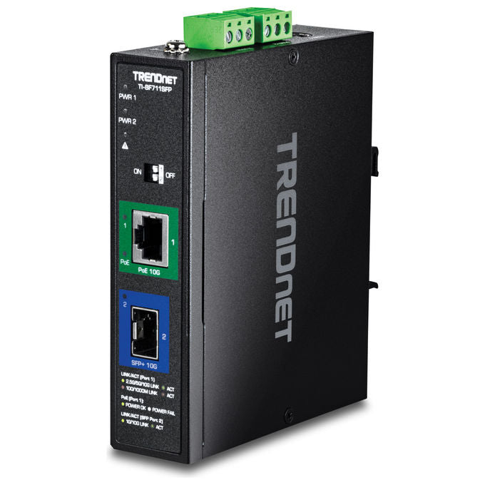Trendnet Convertitore Media Industriale 10G SFP+ TI-BF711SFP