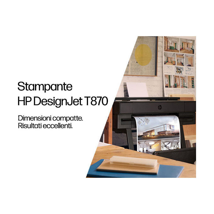 HP Designjet T870 Stampante 24 pollici Getto d'inchiostro
