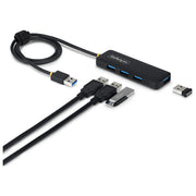 StarTech.com Hub USB 3.0 a 4 Porte Mini Hub USB Alimentato da Bus Plastica PCR