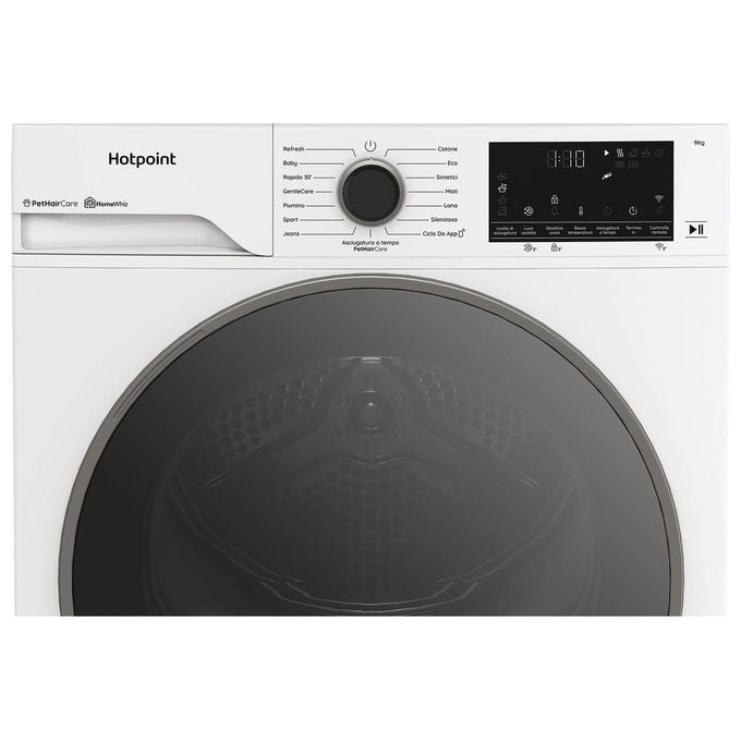 Hotpoint Asciugatrice a Pompa di Calore 9 Kg Délica Classe A HPT 96D BS IT