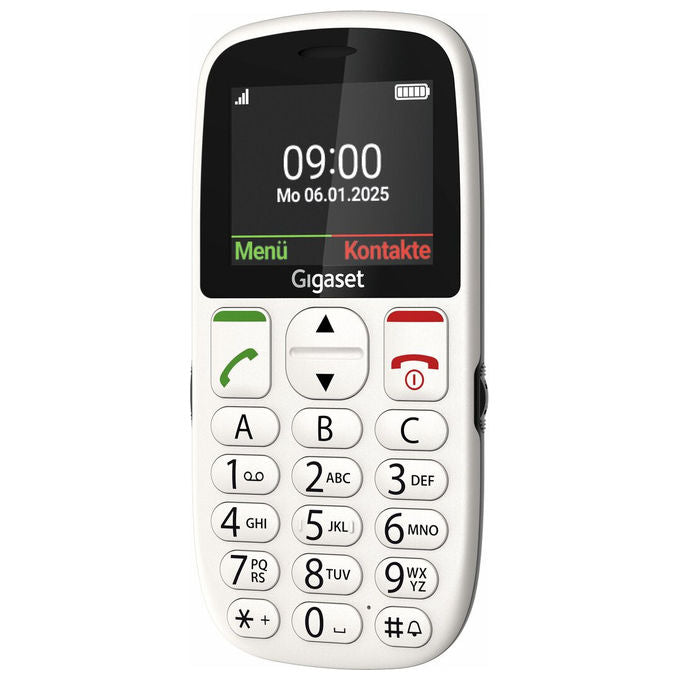 Gigaset Telefono per Anziani GL395 Display 2.2'' Tasto SOS Bianco