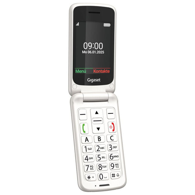 Gigaset Telefono Cellulare per Anziani GL595 Clamshell Bianco