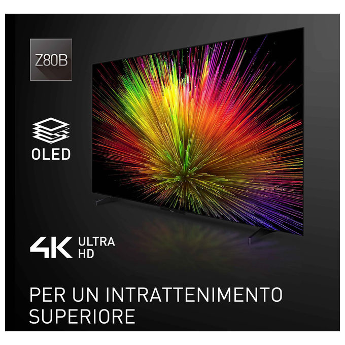 Panasonic, Tv OLED 4K Ultra HD, 55 Pollici, Smart Tv, Fire Tv, Dolby Vision e Atmos, Nero