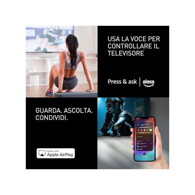 [ComeNuovo] Panasonic Tv OLED 4K Ultra HD 55 Pollici Smart Tv Fire Tv Dolby Vision e Atmos Nero