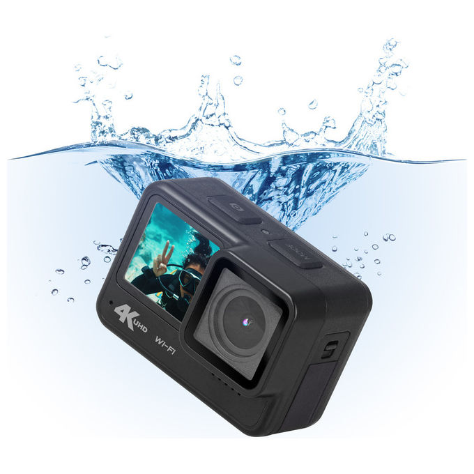 Trevi, Action Camera 4K, 20 MP, Wi-Fi, Display LCD, GO 2600