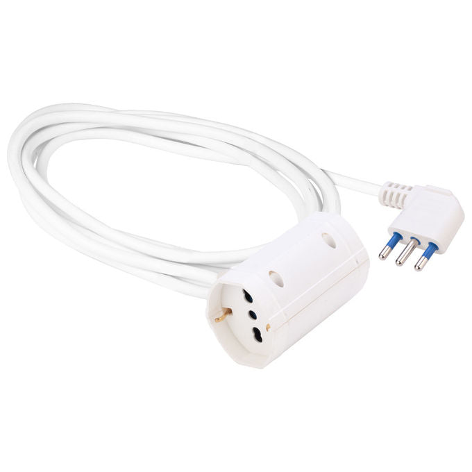 Polypool Prolunga Elettrica Salvaspazio 5 Metri Bianco