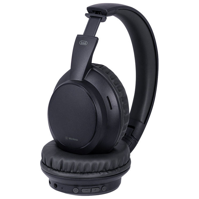 Trevi, Cuffie DJ Over-Ear Wireless DJ 12E35 BT, Nero