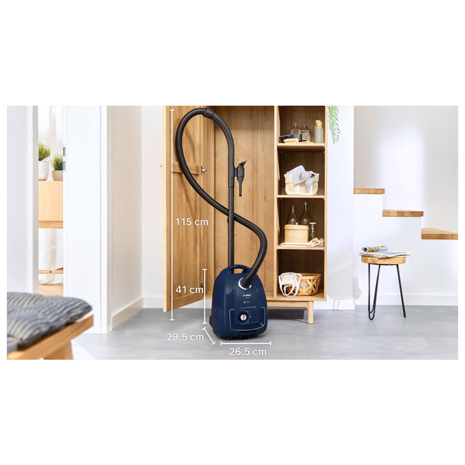 Bosch Aspirapolvere a Sacco Serie 4 BGL38BU1 600W Blu