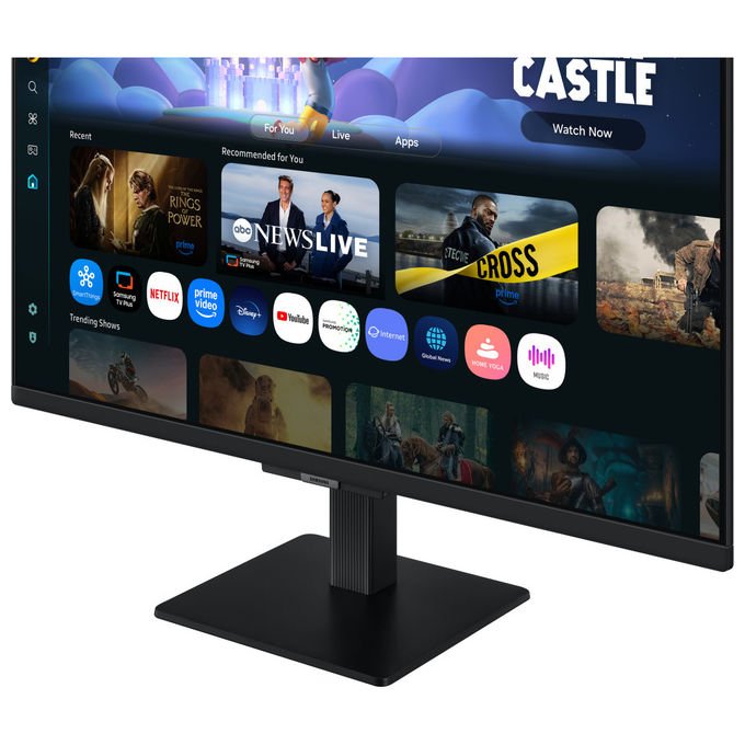 Samsung LS27FM500EUXEN Smart Monitor M5 27'' IPS Full HD 1920x1080 60Hz Gaming Hub Wi-Fi Bluetooth HDMI colore Nero