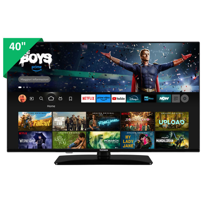 Telefunken Tv Led 40'' HD Fire Tv Wi-Fi Nero