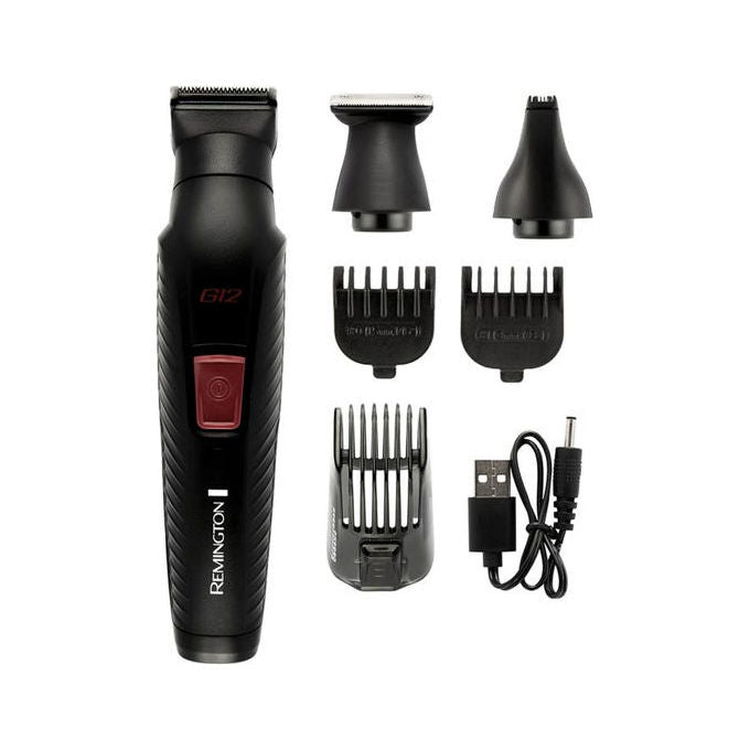 Remington, Multigroomer Grafite G12, 12-in-1, Kit Multifunzione con 6 Accessori