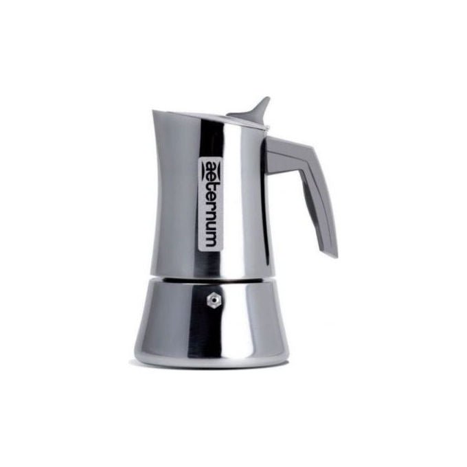 Aeternum, La Divina Caffettiera Moka, Acciaio Inox, Induzione, 4 Tazze - Yeppon