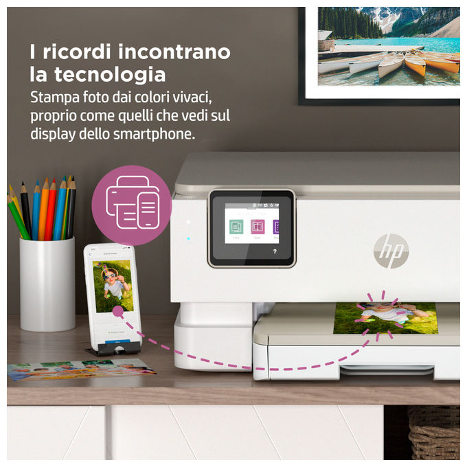 HP, Envy Inspire 7224e, Stampante All-in-One, Wireless Colore, Instant Ink