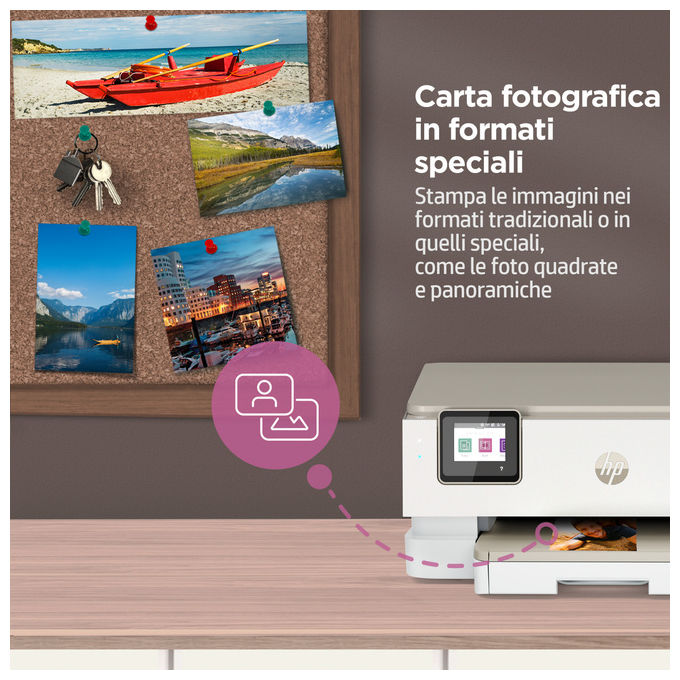 HP, Envy Inspire 7224e, Stampante All-in-One, Wireless Colore, Instant Ink