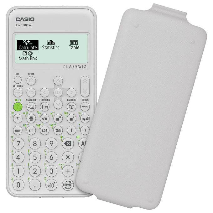 Casio FX-350CW-W-ET-V Calcolatrice Scientifica fx-350CW Tascabile Bianco