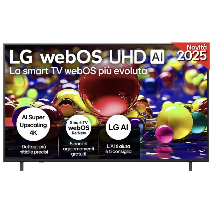 LG 65UA74006LB Tv Led 4K Ultra Hd 65'' Webos Ai Processore α7 Gen8 Smart Tv Blu