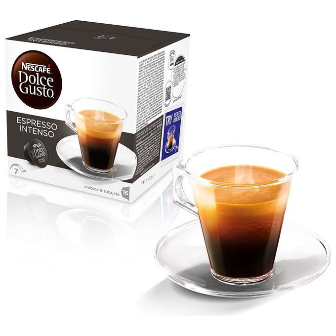 Nescafé Dolce Gusto Espresso Intenso Decaffeinato, 16 Capsule Caffe'