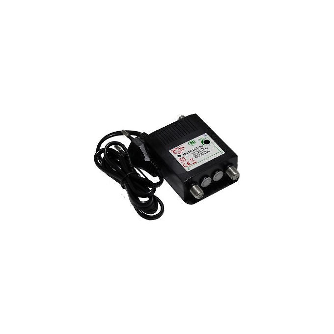 GBS Elettronica Amplificatore da Interno UHF VHF 23dB 2 Uscite