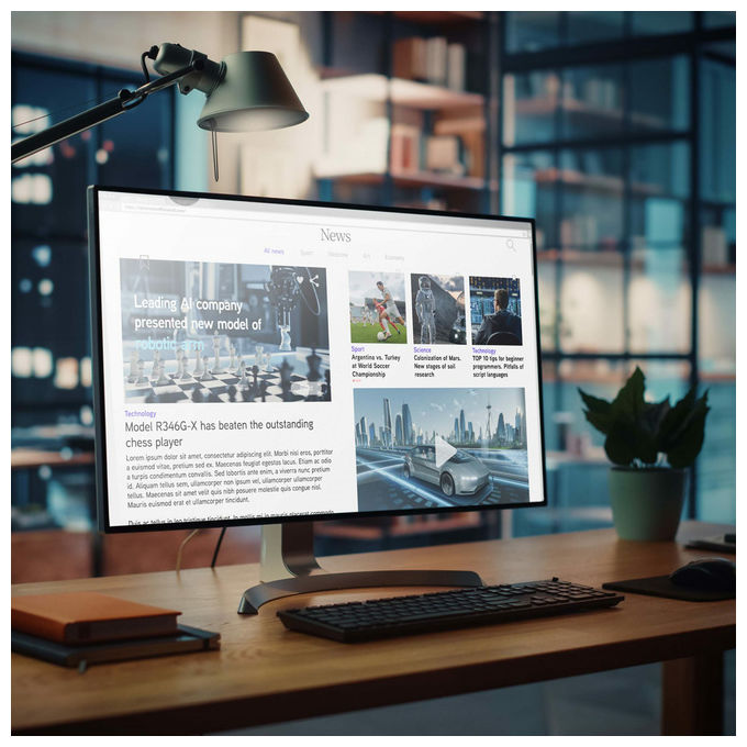 StarTech.com, Filtro per Monitor 24'', Anti Luce Blu, Protezione Schermo