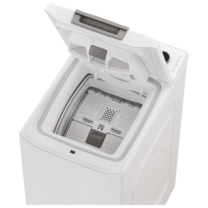 Hoover THOS486TM4-S Lavatrice Carica dall Alto 8 Kg 1400 Giri Classe B AI Weight Sense colore Bianco (86x41x60 cm)