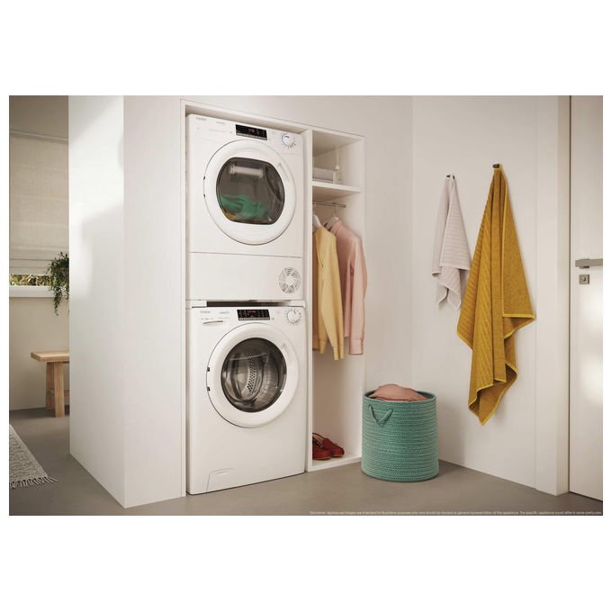 Candy, Asciugatrice Libera Installazione, 8 kg, Pompa di Calore, Bianco