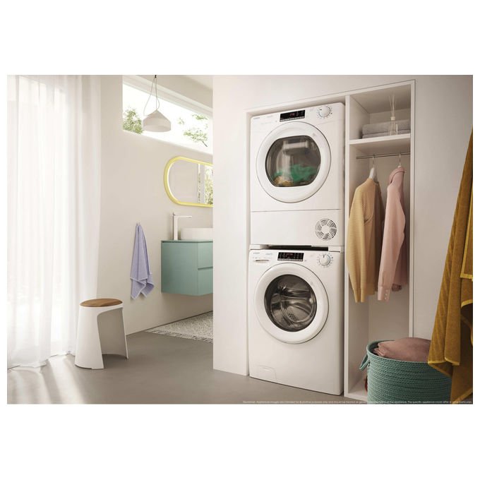 Candy, Asciugatrice Libera Installazione, 8 kg, Pompa di Calore, Bianco