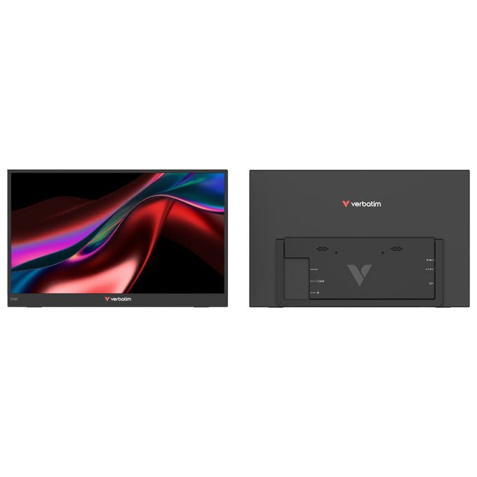 Verbatim, Monitor Portatile Touchscreen, 14'' IPS FHD, USB-C, Ultraleggero, Nero