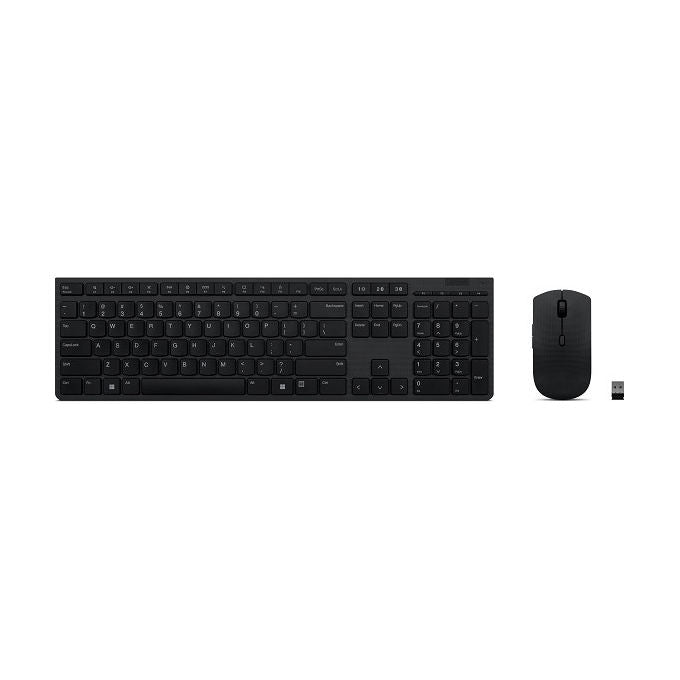 Lenovo, Tastiera Bluetooth, Layout Italiano, Ricarica Automatica, Nero - Yeppon