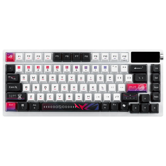 Asus Rog Azoth X Tastiera Gaming Meccanica Wireless USB RF Bluetooth Nero Bianco