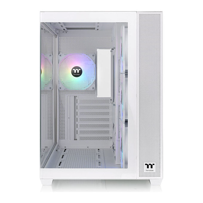 Thermaltake View 380 TG ARGB Snow Midi Tower PC Bianco Vetro Temperato
