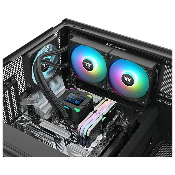 Thermaltake, Kit Raffreddamento a Liquido LA240-S ARGB, Ventola 12cm, Nero