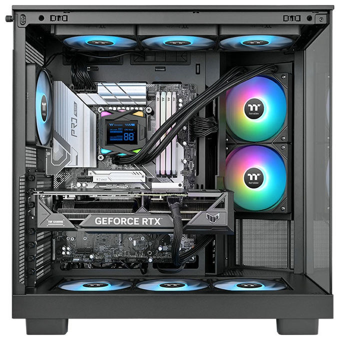 Thermaltake, Kit Raffreddamento a Liquido LA240-S ARGB, Ventola 12cm, Nero