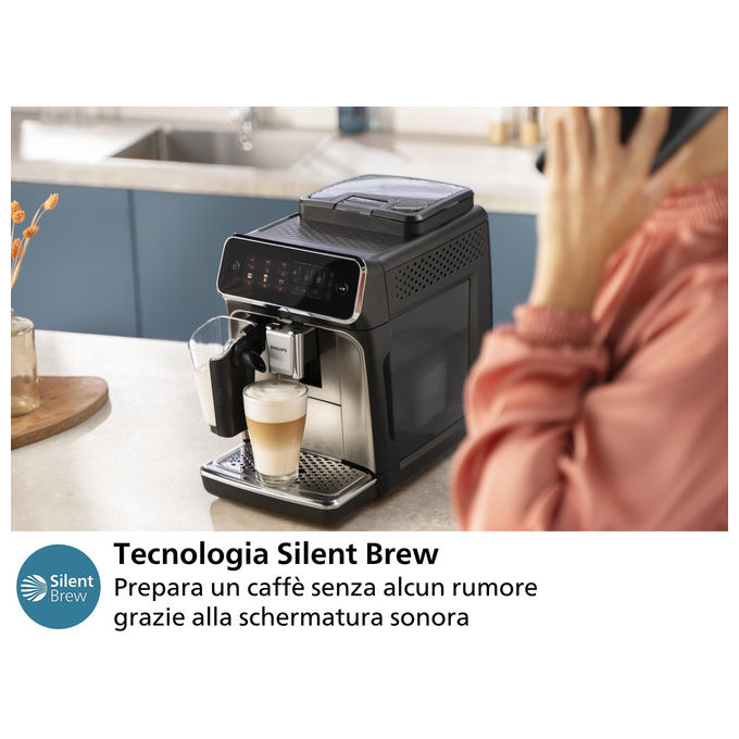 Philips, Macchina Caffe' Automatica, LatteGo EP2331-10, 4 Bevande, Nero
