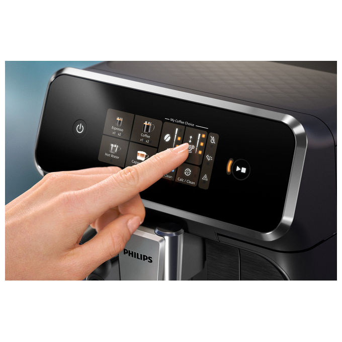 Philips, Macchina Caffe' Automatica, LatteGo EP2331-10, 4 Bevande, Nero
