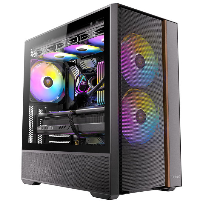 Antec Case PC Mid Tower FLUX Rear ATX Micro-ATX ITX Nero