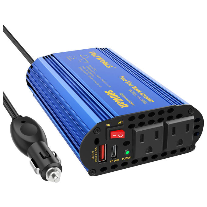 Prodotti Bulk Inverter Auto 300W 220V Doppia USB Protezioni