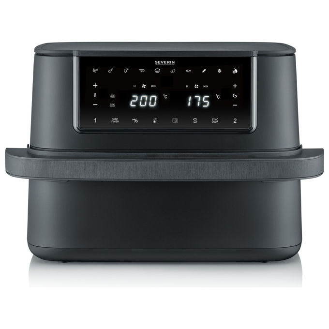 Severin, Friggitrice ad Aria Doppia, 9 L, 2600 W, Nero
