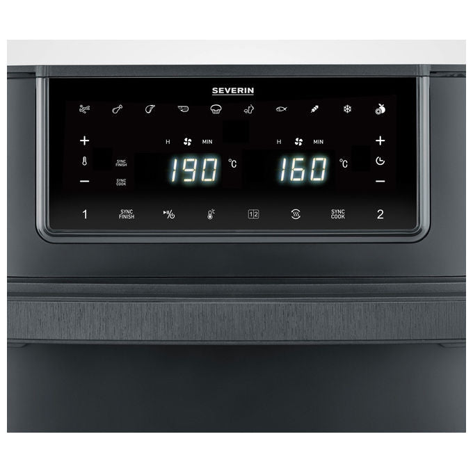 Severin, Friggitrice ad Aria Doppia, 9 L, 2600 W, Nero