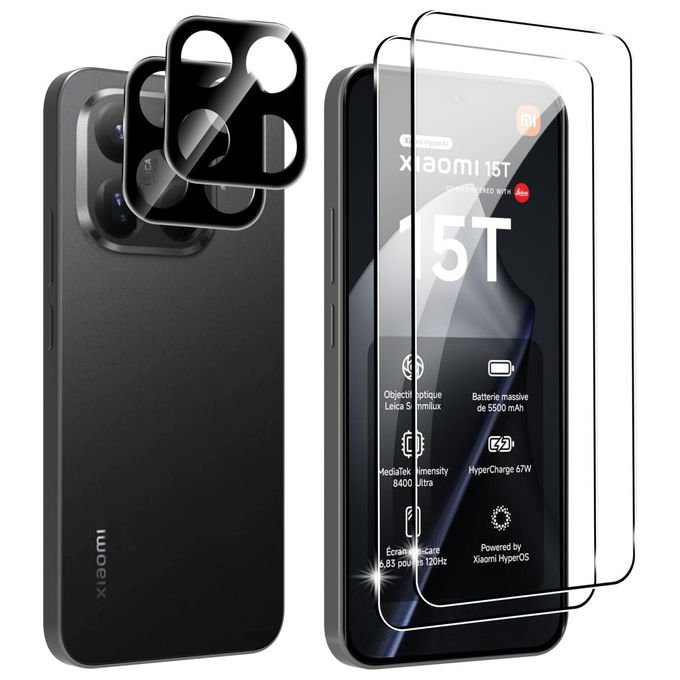 Celly Protezione Schermo Full Glass Anti-graffio Anti-impronte Anti-shock Per Xiaomi 15T e 15T Pro